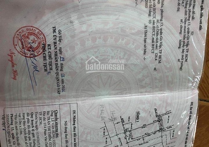 Bán nhà đất Phạm Văn Chiêu, Gò Vấp