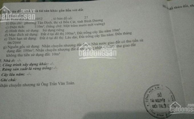 Bán đất vị trí cực đẹp chợ Hoàng Gia, Tân Định, Bến Cát