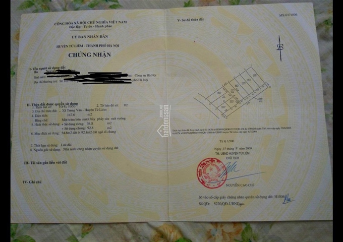 Bán nhà cấp 4 sổ đỏ CC, ngõ 57 Trung Văn, Quận Nam Từ Liêm, đầu đường Lương Thế Vinh, dt55m2