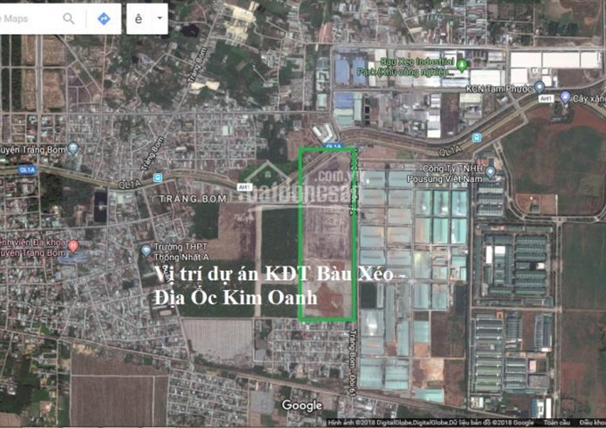 Kim Oanh chính thức nhận đặt chỗ khu đô thị Bàu Xéo, mặt QL 1A, Trảng Bom, LH: 0936.239.427