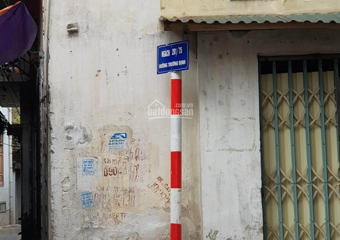 Bán đất ngõ 281/75, Trương Định, Tương Mai, Hoàng Mai, DT: 50m2