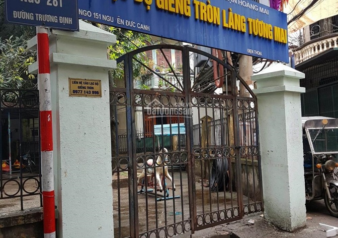 Bán đất ngõ 281/75, Trương Định, Tương Mai, Hoàng Mai, DT: 50m2