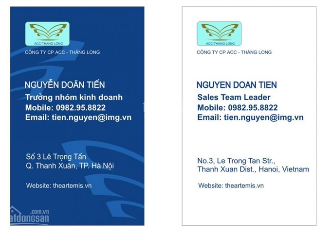 Trực tiếp CĐT bán căn 2PN - 4PN tại The Artemis số 3 Lê Trọng Tấn chuẩn 5* từ 3,7 tỷ - 23 tỷ đủ đồ