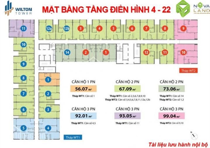 Saigon Realty chuyên sang nhượng căn hộ Wilton Tower - Novaland