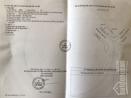 Bán lô góc khu tái định cư Gò Chai, gần Vsip 1