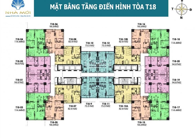 Siêu hấp dẫn! Căn hộ 95m2 toà T18 Times City, 3 phòng ngủ, view sông Hồng, bán chỉ 3.15 tỷ