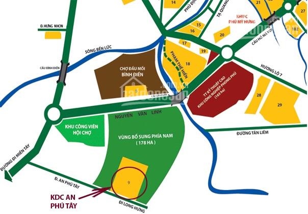 Bán nền khu tái định cư An Phú Tây, 47 mẫu, gần quốc lộ, xã An Phú Tây, huyện Bình Chánh, TPHCM