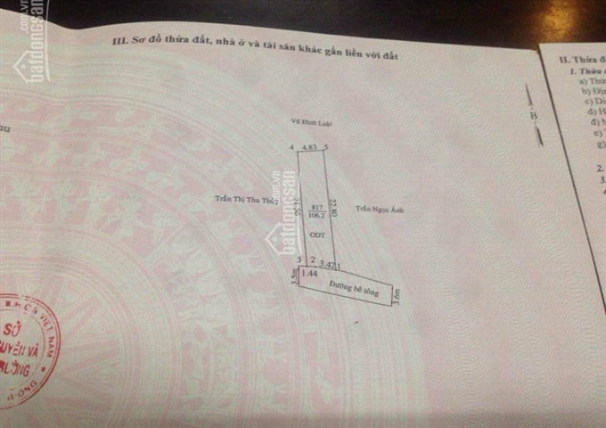 Bán đất mặt tiền hẻm 93 Nguyễn Thị Minh Khai khu 9 Phú Hòa, Thủ Dầu Một, Bình Dương