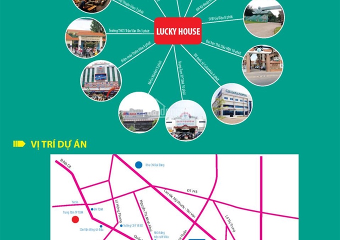 Dự án KĐT TM Lucky House, mặt tiền KDC Thuận Giao, KP Hòa Lân 2