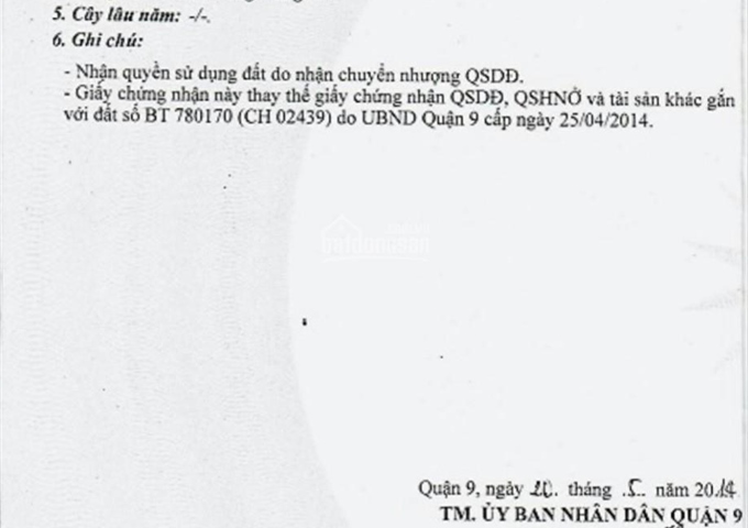 Bán đất đường 990, P. Phú Hữu, Q.9, TP.HCM. LH: 0938190585