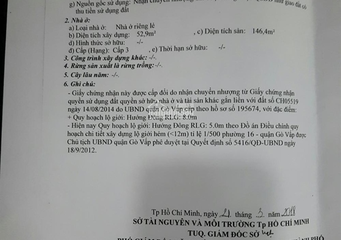 Bán nhà hẻm 294 đường Thống Nhất, P16, Gò Vấp, giá: 3,9 tỷ (TL). LH: 0909 785 186