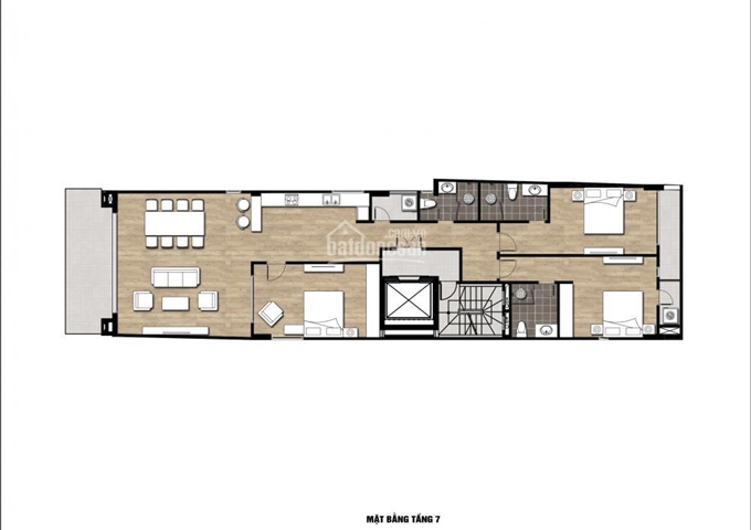 Cho thuê căn hộ cao cấp tại tòa nhà 79 Trần Xuân Soạn
