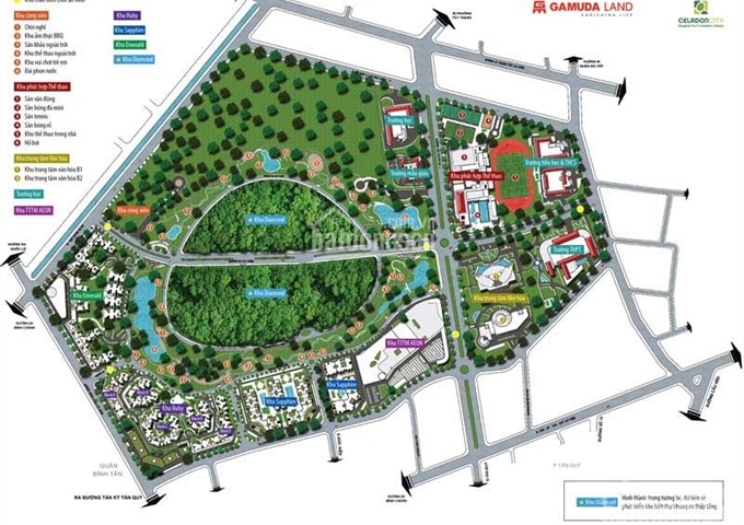 Bán căn hộ Topaz Celadon - khu Aeon Tân Phú, giá 1tỷ45