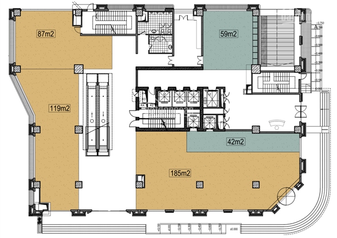 Chủ đầu tư tòa HDI Tower 55 Lê Đại Hành cho thuê mặt bằng 5 tầng đế thương mại. LH: 0989293555